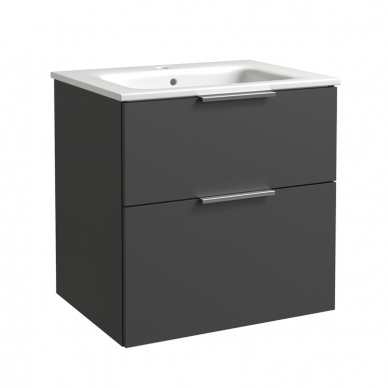 RB Bathroom GRAND apatinė spintelė su stalčiais ir su praustuvu 610x460x600 mm, (spalvų pasirinkimas) 5