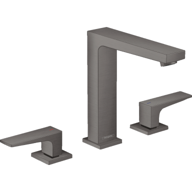 3 dalių praustuvo maišytuvas Hansgrohe Metropol, Brushed Black Chrome 3 dalių praustuvo maišytuvas Hansgrohe Metropol, Brushed Black Chrome