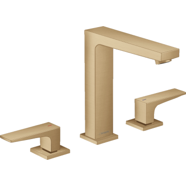 3 dalių praustuvo maišytuvas Hansgrohe Metropol, Brushed Bronze 3 dalių praustuvo maišytuvas Hansgrohe Metropol, Brushed Bronze