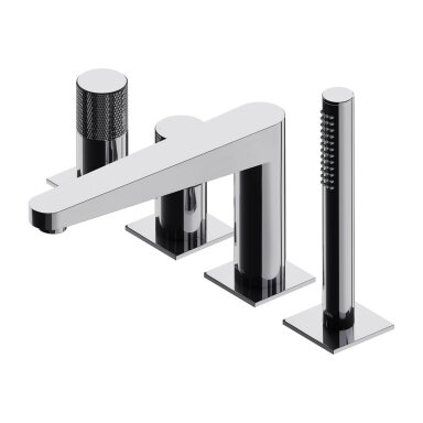 4 dalių maišytuvas voniai Omnires Contour CT8032CR 4 dalių maišytuvas voniai Omnires Contour CT8032CR