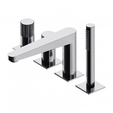 4 dalių maišytuvas voniai Omnires Contour CT8032CR 4 dalių maišytuvas voniai Omnires Contour CT8032CR