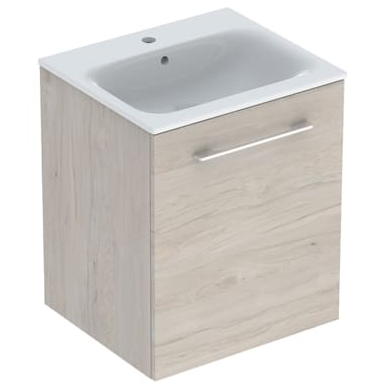 Geberit Selnova Square plonos konstrukcijos baldinis praustuvas, su apatine spintele, vienos durys, 55cm, pasirenkama spalva 7