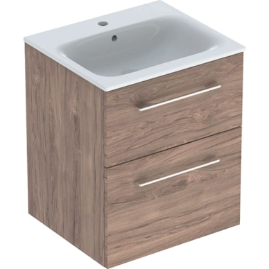 Geberit Selnova Square plonos konstrukcijos baldinio praustuvo rinkinys su apatine spintele, dviejų stalčių, 55cm, spalvų pasirinkimas 7 Geberit Selnova Square plonos konstrukcijos baldinio praustuvo rinkinys su apatine spintele, dviejų stalčių, 55cm, spalvų pasirinkimas 7