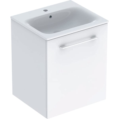 Geberit Selnova Square plonos konstrukcijos baldinis praustuvas, su apatine spintele, vienos durys, 55cm, pasirenkama spalva 5