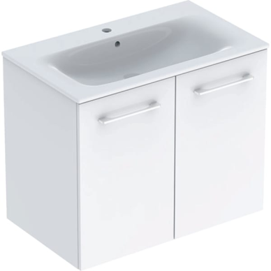 Geberit Selnova Square plonos konstrukcijos baldinio praustuvo rinkinys su apatine spintele, dviejų durų, 80cm, pasirenkama spalva 5 Geberit Selnova Square plonos konstrukcijos baldinio praustuvo rinkinys su apatine spintele, dviejų durų, 80cm, pasirenkama spalva 5