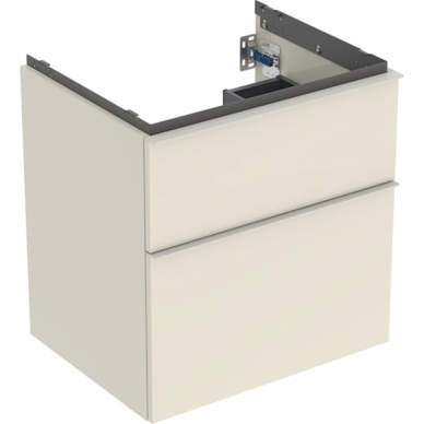 Geberit iCon spintelė praustuvui, su dviem stalčiais, 60cm, pasirenkama spalva, 8