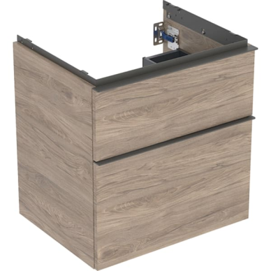 Geberit iCon spintelė praustuvui, su dviem stalčiais, 60cm, pasirenkama spalva, 10