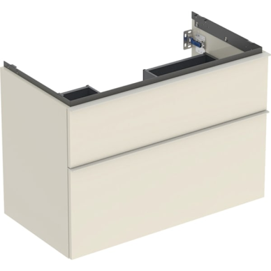 Geberit iCon spintelė praustuvui, su dviem stalčiais, 90cm, pasirenkama spalva 8