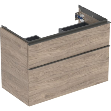 Geberit iCon spintelė praustuvui, su dviem stalčiais, 90cm, pasirenkama spalva 10