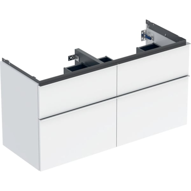 Geberit iCon spintelė dvigubam praustuvui, su keturiais stalčiais 120cm 11