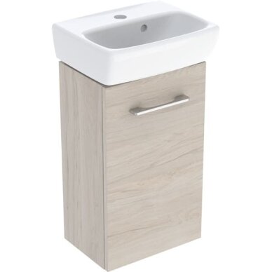 Geberit Selnova Square praustuvo mažiems vonios kambariams rinkinys su spintele, vienerių durų, 36cm, spalvų pasirinkimas 8 Geberit Selnova Square praustuvo mažiems vonios kambariams rinkinys su spintele, vienerių durų, 36cm, spalvų pasirinkimas 8