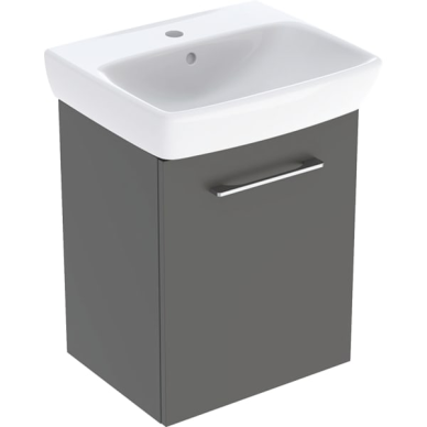 Geberit Selnova Square praustuvo mažiems vonios kambariams rinkinys su spintele, vienerių durų, 50cm, spalvų pasirinkimas 6 Geberit Selnova Square praustuvo mažiems vonios kambariams rinkinys su spintele, vienerių durų, 50cm, spalvų pasirinkimas 6