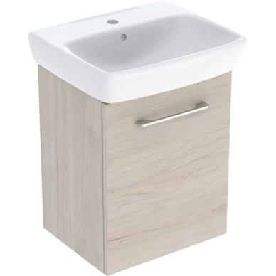 Geberit Selnova Square praustuvo mažiems vonios kambariams rinkinys su spintele, vienerių durų, 50cm, spalvų pasirinkimas 7 Geberit Selnova Square praustuvo mažiems vonios kambariams rinkinys su spintele, vienerių durų, 50cm, spalvų pasirinkimas 7