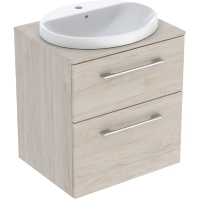 Geberit Selnova Square įleidžiamo praustuvo rinkinys su apatine spintele stalviršiu, dviejų stalčių, 59cm, spalvų pasirinkimas 8 Geberit Selnova Square įleidžiamo praustuvo rinkinys su apatine spintele stalviršiu, dviejų stalčių, 59cm, spalvų pasirinkimas 8