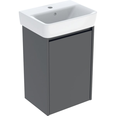 Geberit Selnova Square praustuvo mažoms patalpoms rinkinys su spintele, vienerių durų, 45cm, pasirenkama spalva 7 Geberit Selnova Square praustuvo mažoms patalpoms rinkinys su spintele, vienerių durų, 45cm, pasirenkama spalva 7