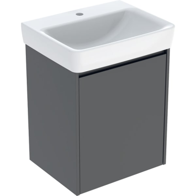 Geberit Selnova Square praustuvo rinkinys su spintele, vienerių durų, 55cm, pasirenkama spalva 8