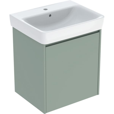 Geberit Selnova Square praustuvo rinkinys su spintele, vienerių durų, 60cm, pasirenkama spalva 9