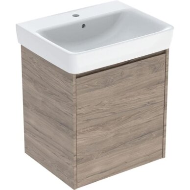 Geberit Selnova Square praustuvo rinkinys su spintele, vienerių durų, 60cm, pasirenkama spalva 11