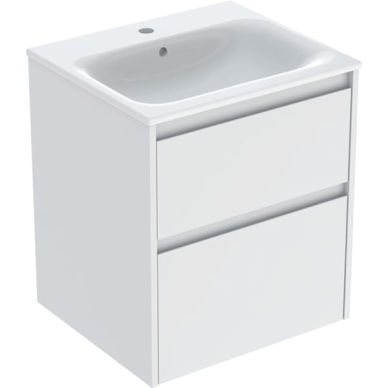 Geberit Selnova Square plonos konstrukcijos baldinio praustuvo rinkinys su apatine spintele, dviejų stalčių, 55cm, pasirenkama spalva 6 Geberit Selnova Square plonos konstrukcijos baldinio praustuvo rinkinys su apatine spintele, dviejų stalčių, 55cm, pasirenkama spalva 6