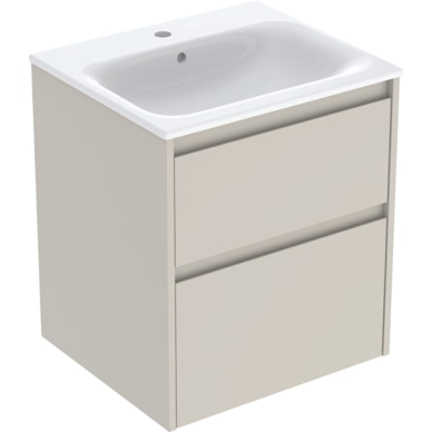 Geberit Selnova Square plonos konstrukcijos baldinio praustuvo rinkinys su apatine spintele, dviejų stalčių, 55cm, pasirenkama spalva 8 Geberit Selnova Square plonos konstrukcijos baldinio praustuvo rinkinys su apatine spintele, dviejų stalčių, 55cm, pasirenkama spalva 8
