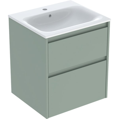 Geberit Selnova Square plonos konstrukcijos baldinio praustuvo rinkinys su apatine spintele, dviejų stalčių, 55cm, pasirenkama spalva 9 Geberit Selnova Square plonos konstrukcijos baldinio praustuvo rinkinys su apatine spintele, dviejų stalčių, 55cm, pasirenkama spalva 9