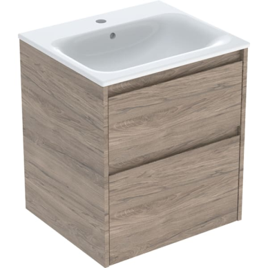 Geberit Selnova Square plonos konstrukcijos baldinio praustuvo rinkinys su apatine spintele, dviejų stalčių, 55cm, pasirenkama spalva 11 Geberit Selnova Square plonos konstrukcijos baldinio praustuvo rinkinys su apatine spintele, dviejų stalčių, 55cm, pasirenkama spalva 11