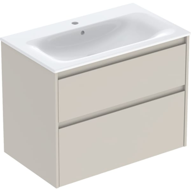 Geberit Selnova Square plonos konstrukcijos baldinio praustuvo rinkinys su apatine spintele, dviejų stalčių, 80cm, pasirenkama spalva 8 Geberit Selnova Square plonos konstrukcijos baldinio praustuvo rinkinys su apatine spintele, dviejų stalčių, 80cm, pasirenkama spalva 8