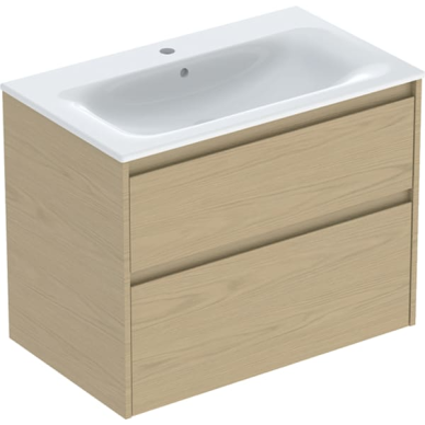 Geberit Selnova Square plonos konstrukcijos baldinio praustuvo rinkinys su apatine spintele, dviejų stalčių, 80cm, pasirenkama spalva 10 Geberit Selnova Square plonos konstrukcijos baldinio praustuvo rinkinys su apatine spintele, dviejų stalčių, 80cm, pasirenkama spalva 10