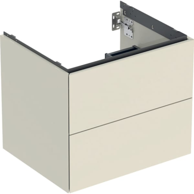 Geberit ONE spintelė praustuvui, su dviem stalčiais, 60cm plotis, spalvų pasirinkimas 8