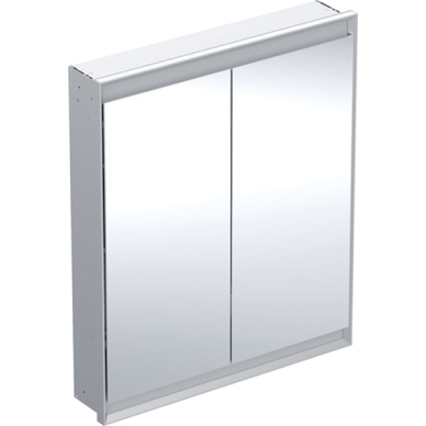 Paslėptojo montažo Geberit ONE veidrodinė spintelė su ComfortLight ir dvejomis durelėmis, plotis 75 cm, 75W 5