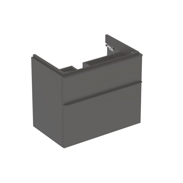Geberit Smyle spintelė praustuvui, stačiakampio formos, su dviem stalčiais, 75cm plotis 6