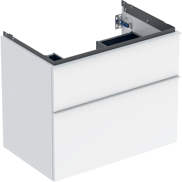 Geberit iCon spintelė praustuvui, su dviem stalčiais, 75cm, pasirenkama spalva, 5