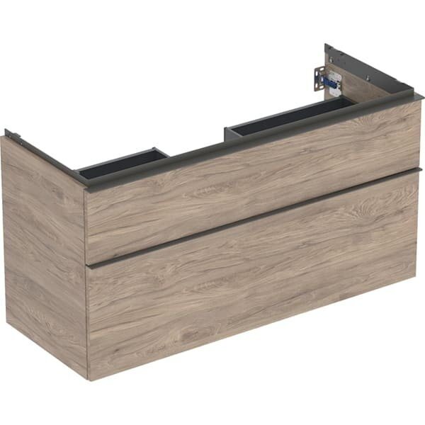 Geberit iCon spintelė praustuvui, su dviem stalčiais, 120cm, pasirenkama spalva 10