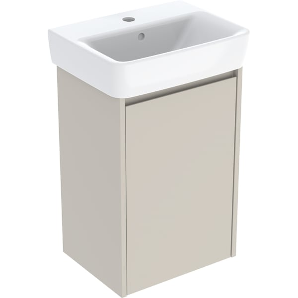 Geberit Selnova Square praustuvo mažoms patalpoms rinkinys su spintele, vienerių durų, 45cm, pasirenkama spalva 8 Geberit Selnova Square praustuvo mažoms patalpoms rinkinys su spintele, vienerių durų, 45cm, pasirenkama spalva 8