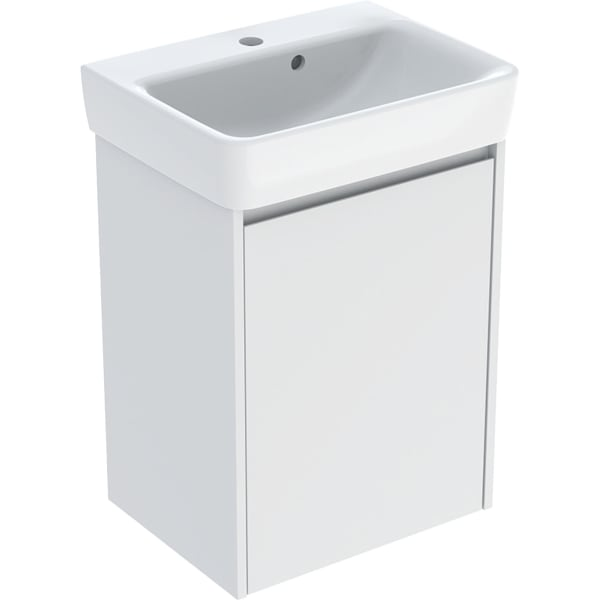 Geberit Selnova Square praustuvo mažoms patalpoms rinkinys su spintele, vienerių durų, 50cm, pasirenkama spalva 6 Geberit Selnova Square praustuvo mažoms patalpoms rinkinys su spintele, vienerių durų, 50cm, pasirenkama spalva 6