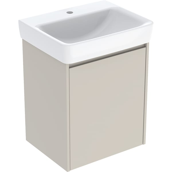 Geberit Selnova Square praustuvo rinkinys su spintele, vienerių durų, 55cm, pasirenkama spalva 9