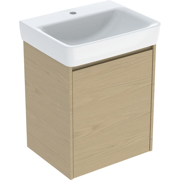 Geberit Selnova Square praustuvo rinkinys su spintele, vienerių durų, 55cm, pasirenkama spalva 5