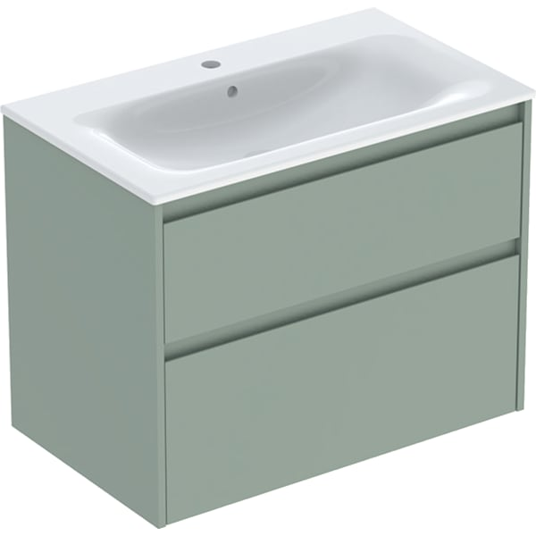 Geberit Selnova Square plonos konstrukcijos baldinio praustuvo rinkinys su apatine spintele, dviejų stalčių, 80cm, pasirenkama spalva 9 Geberit Selnova Square plonos konstrukcijos baldinio praustuvo rinkinys su apatine spintele, dviejų stalčių, 80cm, pasirenkama spalva 9
