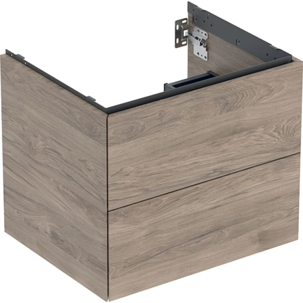 Geberit ONE spintelė praustuvui, su dviem stalčiais, 60cm plotis, spalvų pasirinkimas 10