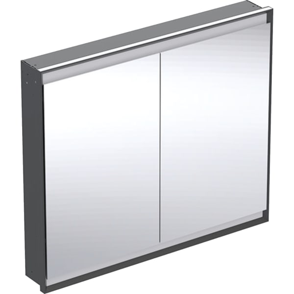 Paslėptojo montažo Geberit ONE veidrodinė spintelė su ComfortLight ir dvejomis durelėmis, plotis 105 cm, 105W 7