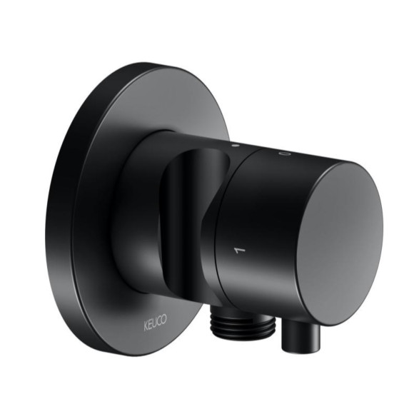 KEUCO IXMO 2-jų krypčių ir Stop vožtuvas su išvadu ir laikikliu rankiniam dušeliui 3