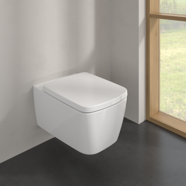 Komplektas Villeroy&Boch WC Subway 3.0 Twist-Flush su dangčiu, kvadratinis