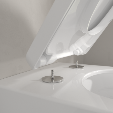 Komplektas Villeroy&Boch WC Subway 3.0 Twist-Flush su dangčiu, kvadratinis 3