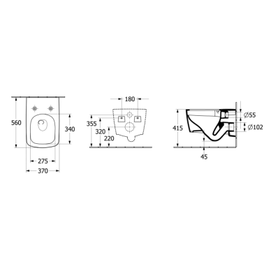 Komplektas Villeroy&Boch WC Subway 3.0 Twist-Flush su dangčiu, kvadratinis 9 Komplektas Villeroy&Boch WC Subway 3.0 Twist-Flush su dangčiu, kvadratinis 9