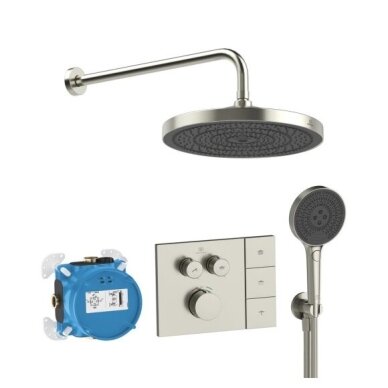 Ideal Standard CERATHERM NAVIGO SOLOS potinkinė termostatinė sistema su 300 mm lietaus galva 10