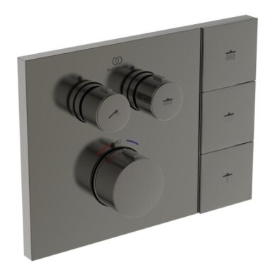 Ideal Standard CERATHERM NAVIGO SOLOS potinkinė termostatinė sistema, dušo galva su apšvietimu, 330mm 22