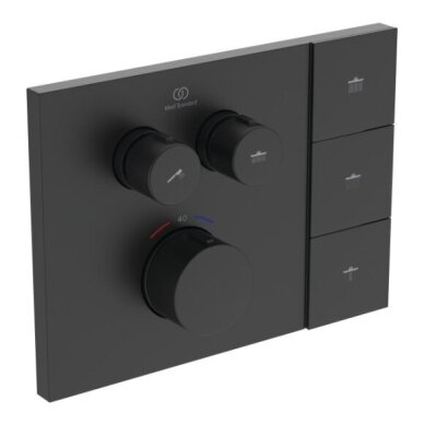 Ideal Standard CERATHERM NAVIGO SOLOS potinkinė termostatinė sistema, dušo galva su apšvietimu, 330mm 14