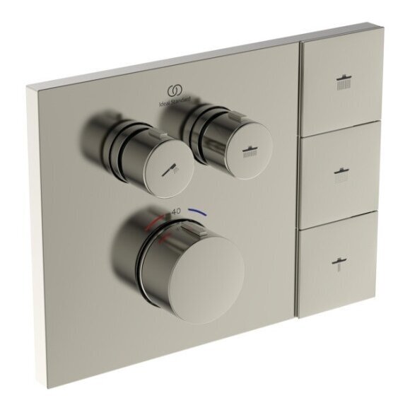 Ideal Standard CERATHERM NAVIGO SOLOS potinkinė termostatinė sistema, dušo galva su apšvietimu, 330mm 18