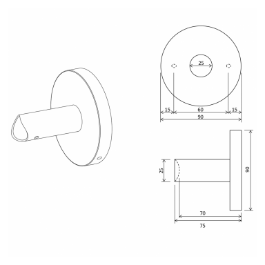 Adapteris Sapho ER130, juodas