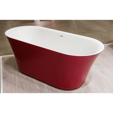 Akmens masės vonia Balteco FIORE 180x82, RAL spalvos šonai Akmens masės vonia Balteco FIORE 180x82, RAL spalvos šonai